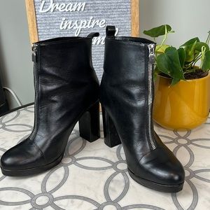 Zara Black Ankle Boots size 9